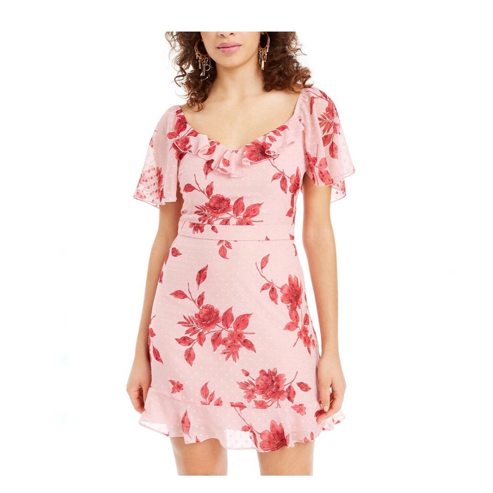 City Studio Floral A-line Dress